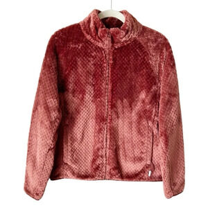 EDDIE Bauer Alpine Plush Full Zip Jacket in Dark Sable M